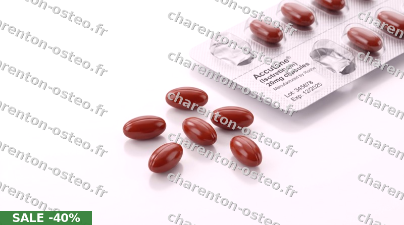 Roaccutane 40mg (Isotretinoin) — en stock à Lyon – Livraison 48h